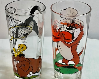 Loony Tunes Character Glasses, 1975 Pepsi Collector Series