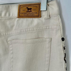 Vintage Lauren Ralph Lauren Jeans: Beaded Aztec Style, Size 12