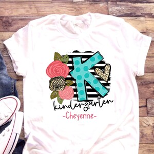 Kindergarten Shirt | School shirt | First day of school | Kinder | Little Girl | Personalized Name Custom | Going into Kindergarten