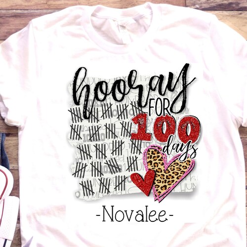 Girls 100th Day of School Shirt 100 Days Tshirt 100th Etsy