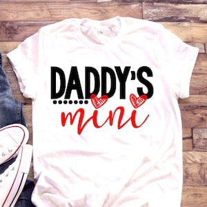 Daddy&#39;s Mini | One piece Bodysuit T-shirt | Baby shower gift | Looks like Daddy | Acts like Daddy | Daddy&#39;s Boy Daddys Girl | Twins