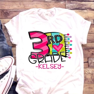 3rd grade Shirt | School shirt | First day of school | Third grade | Little Girl | Personalized Name Custom | Going into 3rd