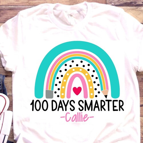 Girls 100th Day of School Shirt 100 Days Tshirt 100th Etsy