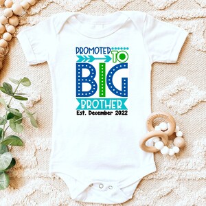 Big Brother shirt | Promoted to big brother | T-shirt One piece Bodysuit | Pregnancy announcement | Big Bro | I&#39;m going to be a big brother