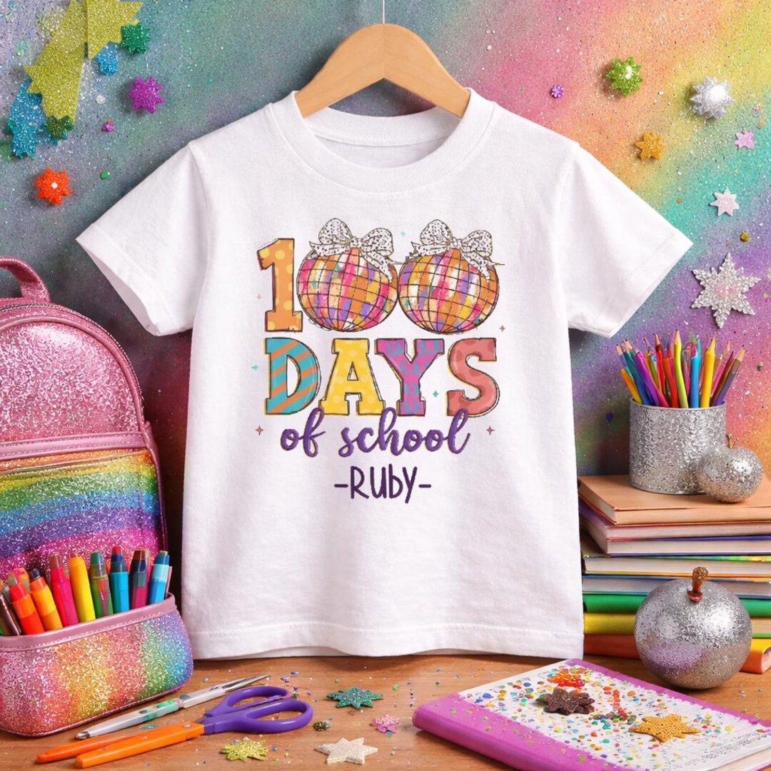 Girls 100th Day of School Shirt | 100 Days | T-shirt | 100th Day of ...