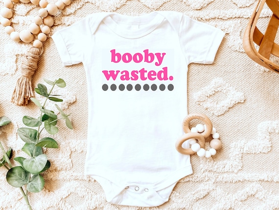 Breastfeeding shirt | Booby Wasted | Milk Drunk | T-Shirt One Piece  Bodysuit | Breastfeeding Nursing | Baby shower gift | Tandem extended