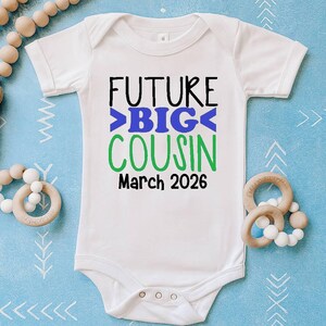 Big Cousin shirt | Future big cousin | T-shirt One piece Bodysuit | Pregnancy | i&#39;m going to be a big cousin | Promoted to date | Little Boy