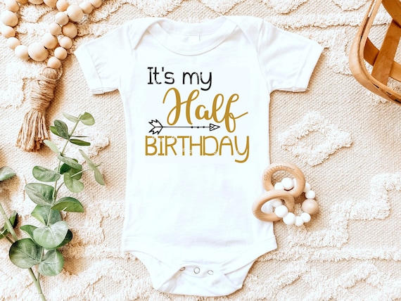 1 2 Birthday 6 Month Birthday Six Months old Half birthday Little Boy Little Girl Party Celebrate Photo shoot