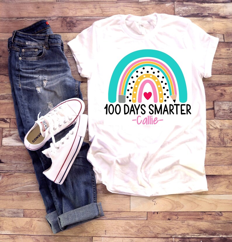 Girls 100th Day of School Shirt 100 Days Tshirt 100th Etsy
