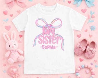 Big Sister shirt | T-shirt One piece Bodysuit | Pregnancy announcement | Big Sister to be | I'm going to be a big sister | Sis