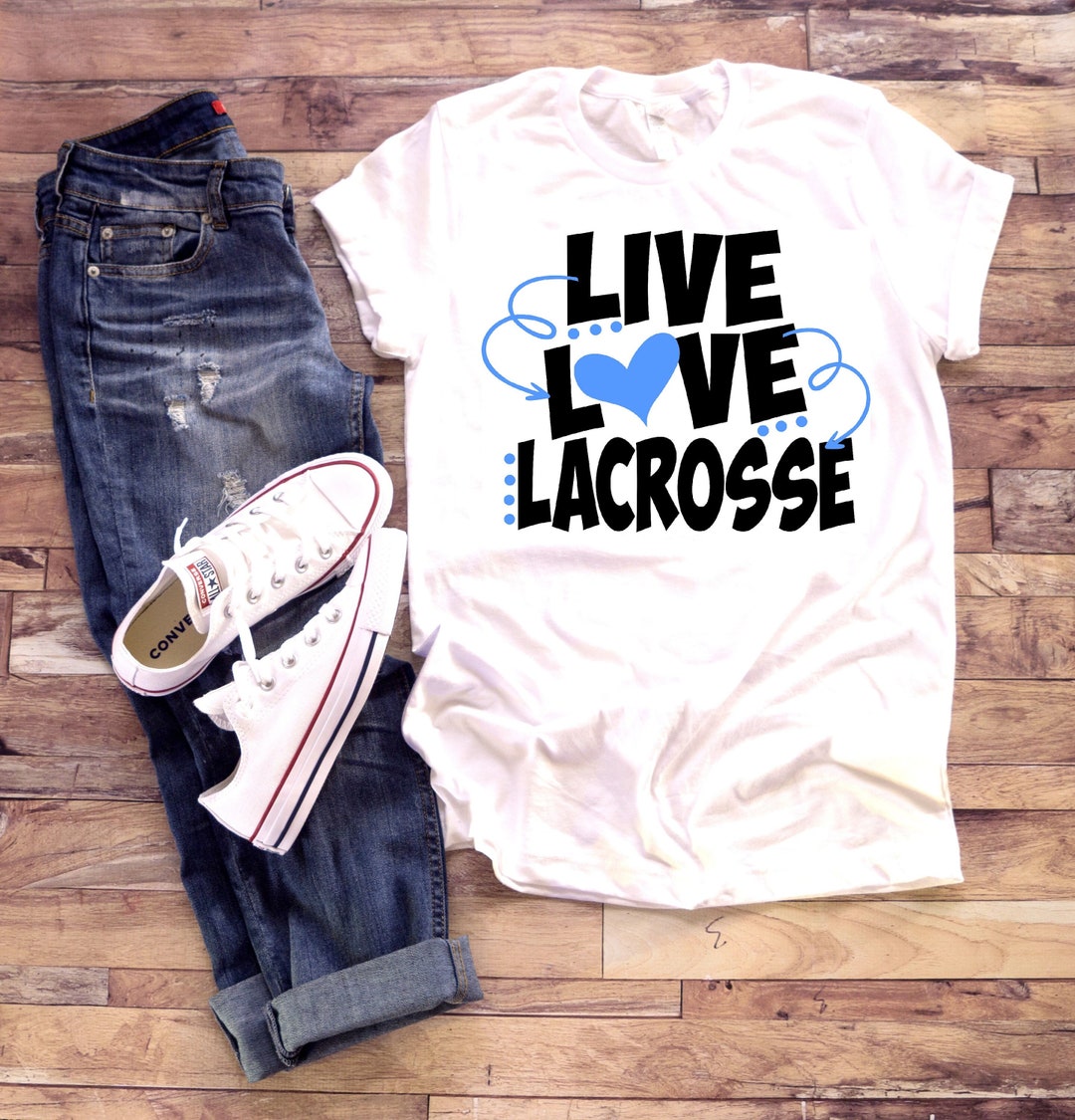 Live Love Lacrosse Shirt Lax Athlete Tshirt One Peice Bodysuit Girl