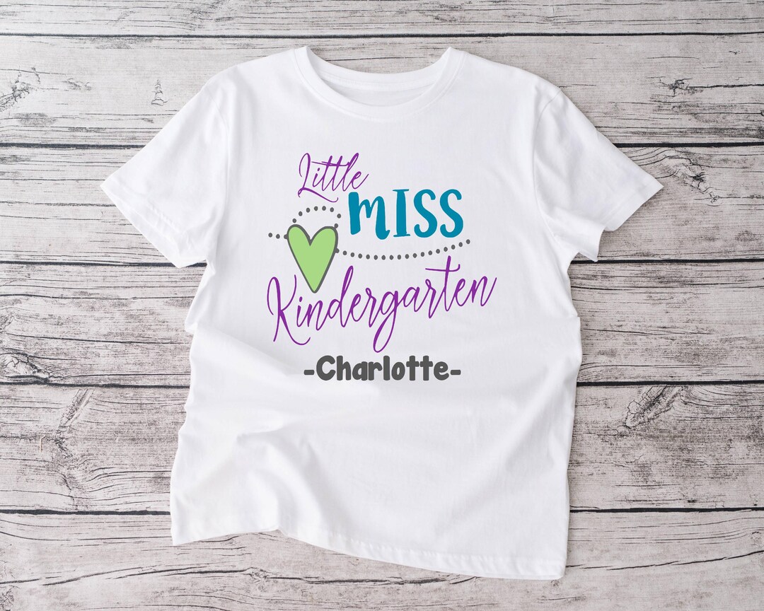 Little Miss Kindergarten Shirt | Kinder | First Day of School | 1st Day ...