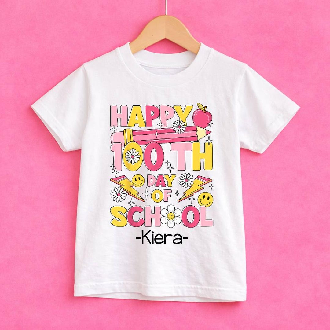 Girls 100th Day of School Shirt | 100 Days | T-shirt | 100th Day of ...