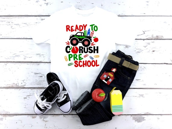 first day of preschool shirt boy