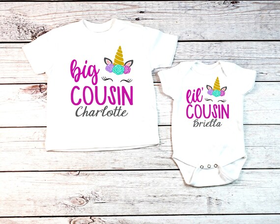 Camisas Unicorn Cousin / Cousin Big Little - Etsy