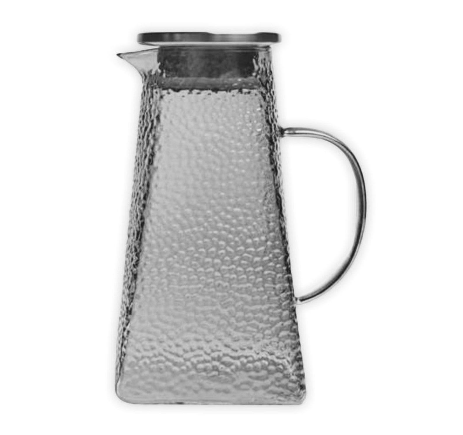 Cruche en verre avec couvercle