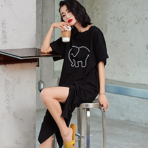 HOA Oversized Nightdress Black