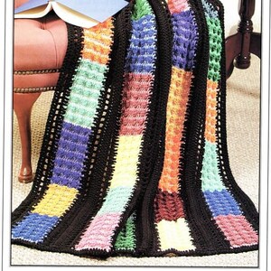 Vintage Crochet Pattern Paradise Afghan PDF Instant Digital Download Home Decor Throw Blanket Crochet Home Decor Handmade Gift