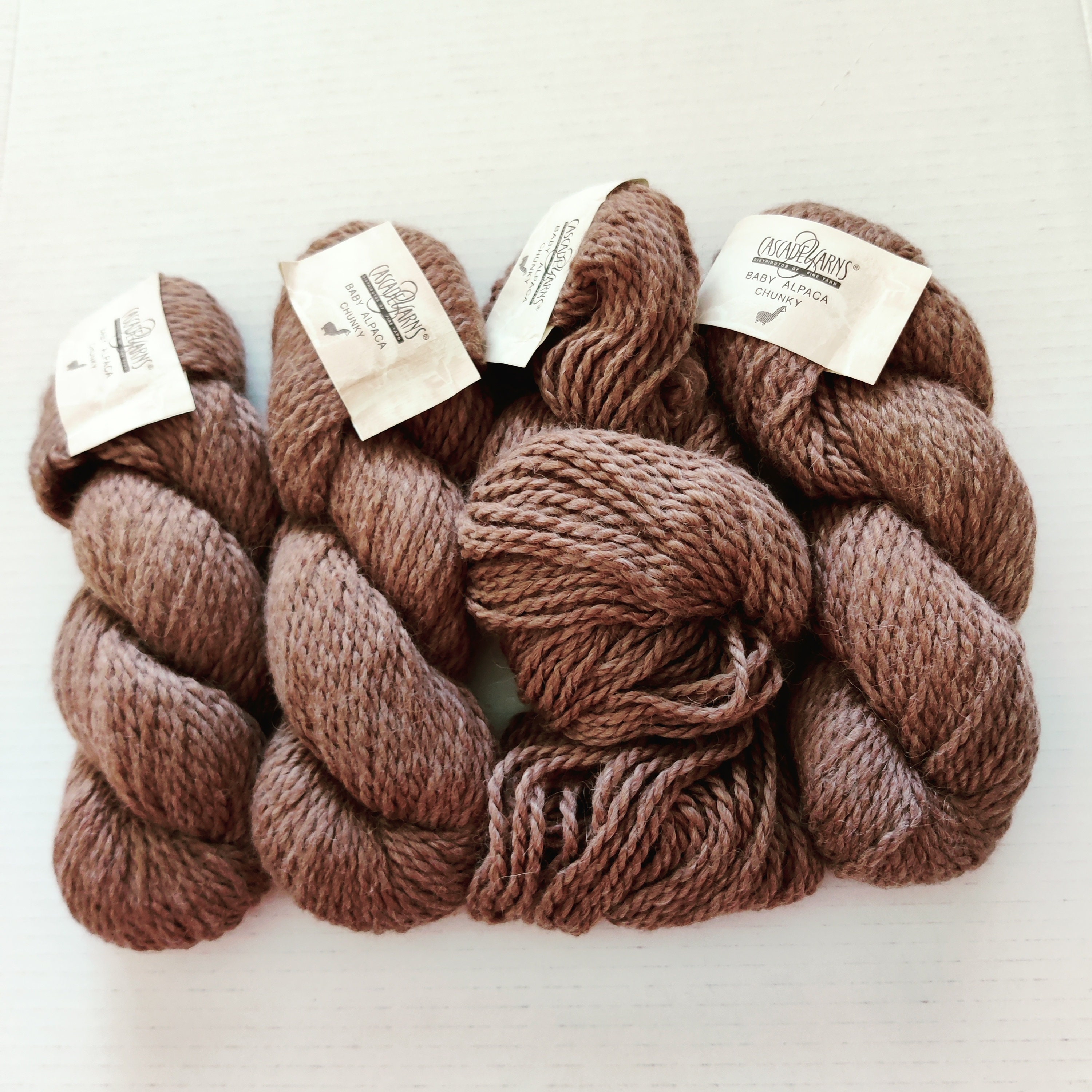 1 Skein 4 Skeins Available, SOME DISHEVELED Yarn Bee Chunky Knit Yarn,  Light Grey, 17.5oz/497g, 30y/27m, Jumbo 7, Hand Wash, Lay Flat 