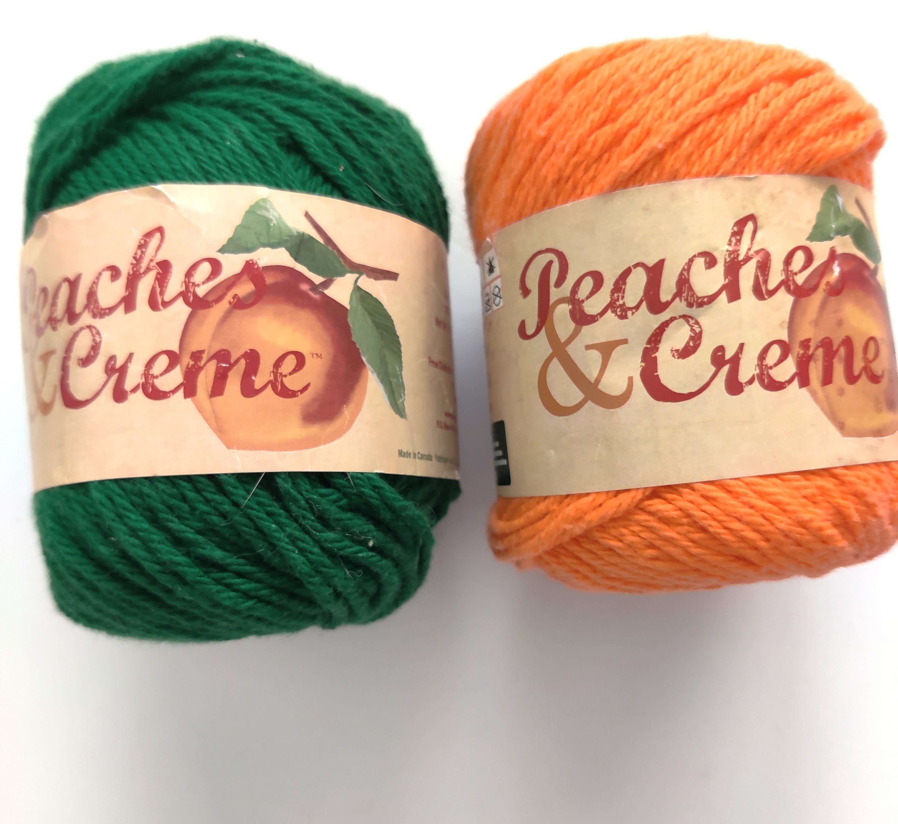 Peaches & Cream Stripey Cotton Yarn, 2 Oz., 102 Yds,100% Cotton, Fleur De  Lavand