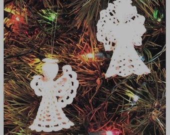 Vintage Häkelmuster für Weihnachtsengel (PDF-Sofort-Download) – Wunderschöne viktorianische Weihnachtsdekoration