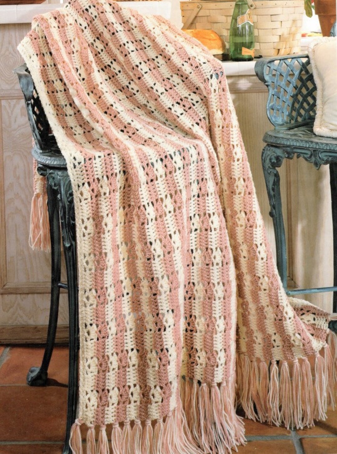 Vintage Crochet Pattern Shells in the Sand Afghan PDF Instant Digital ...
