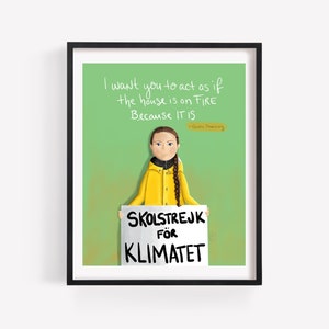 Greta Thunberg - Women in Geschichte Druck/Poster (Ungerahmt)