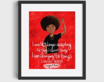 Angela Davis - Women in History Print/Poster (Unframed)