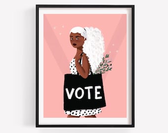 Vote Tote Print/Poster (Unframed)