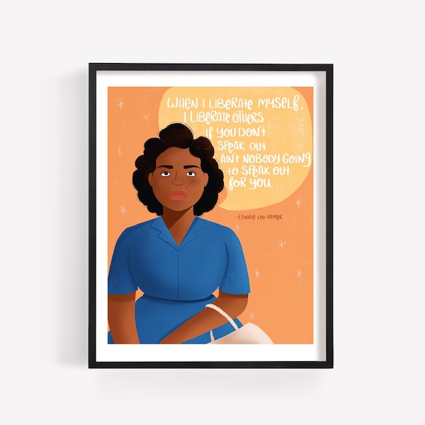 Fannie Lou Hamer Frauen in Geschichte Print/Poster (ungerahmt)