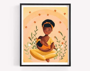 Mom and Baby Print/Poster (Unframed)