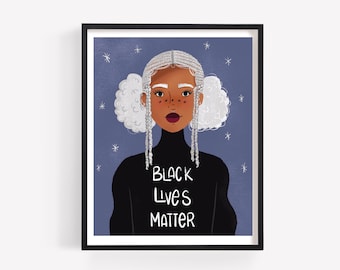 Black Lives Matter - Winter Edition Print/Poster (Unframed)