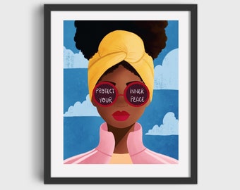 Protect Your Inner Peace Print/Poster (Unframed)