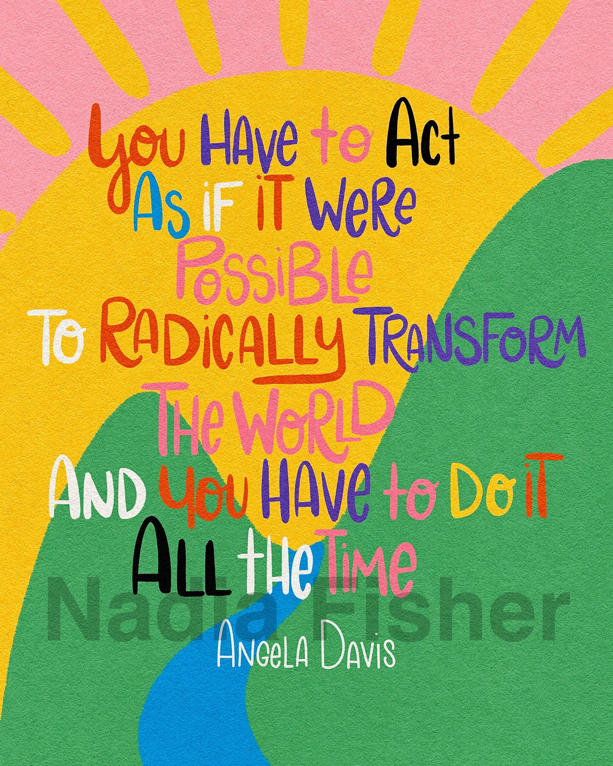 Radically Picture Radically Transform the World (rainbow Font) Print/poster (unframed) - Etsy