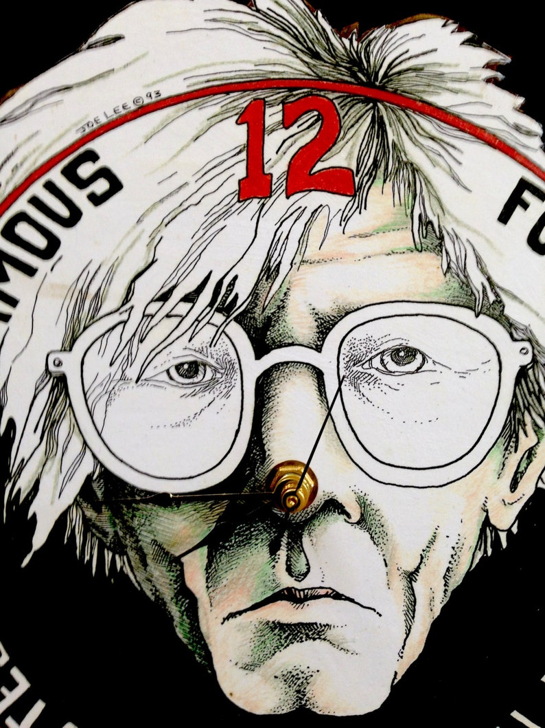 Andy Warhol/'s Famous for Fifteen Minutes Clock