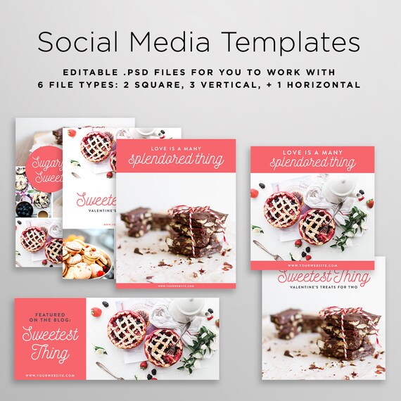 social media graphic templates template graphics etsy