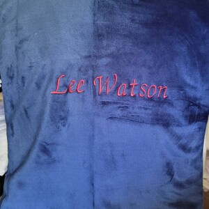 Personalized Blanket Embroidered with Name