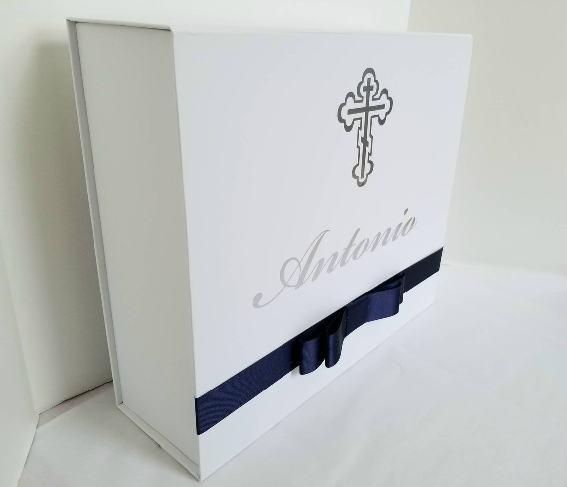 Decorative Box for Baptism Keepsake 17 X 14.5 X 5.5 Orthodox Etsy