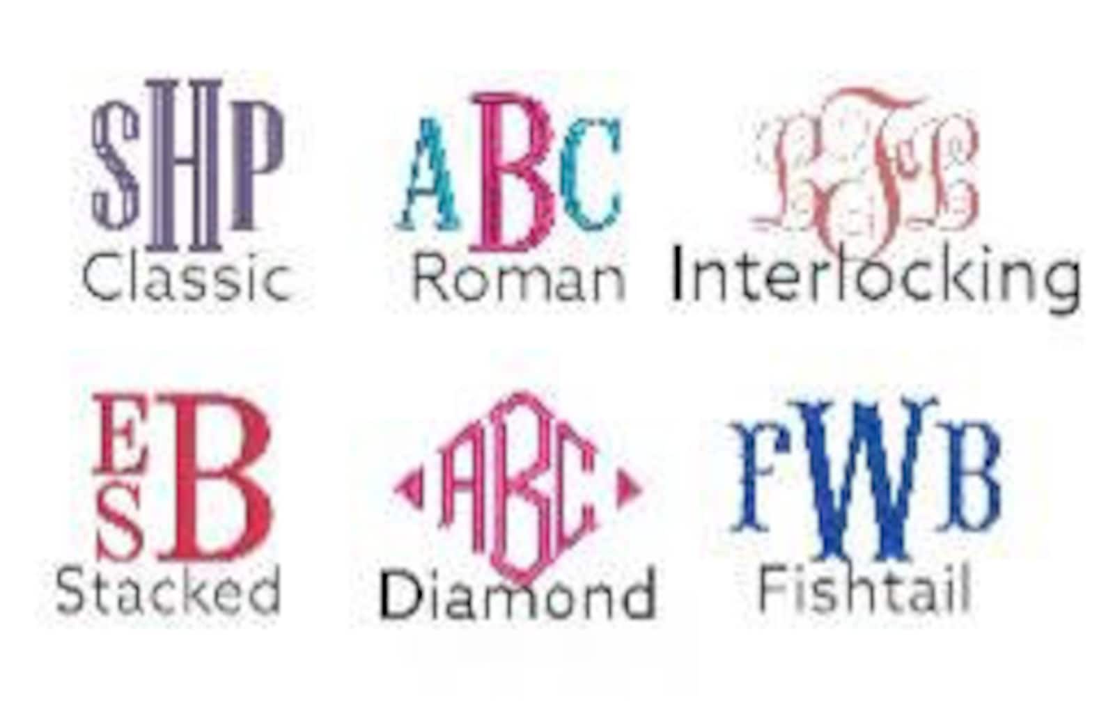 Monogrammed Pillowcases Set of 2 Standard or King Monogram Etsy