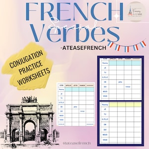 French Verbs Practice worksheets l Practice Conjugation l Regular French verbs l Irregular French verbs  l Present tense