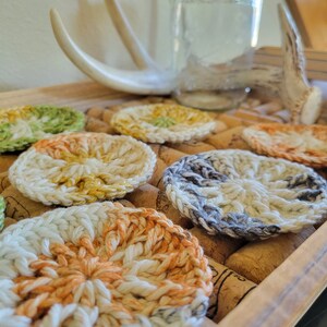 Harvest Hues Face Scrubbies, Fall Colors, Cotton Face Scrubbies
