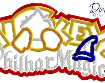 Philharmagic Logo Embroidery Design - 4x4, 5x7 and 6x10 in 9 formats - Applique - Instant Download - David Taylor Digitizing