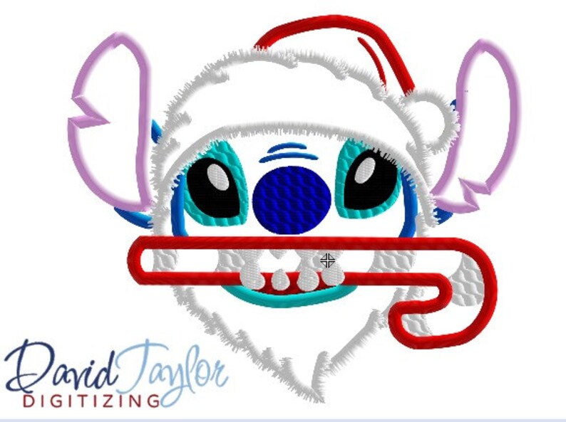 Christmas Stitch Santa Face 4x4, 5x7, 6x10 and 8x9 in 9 formats Applique Instant Download David Taylor Digitizing image 1