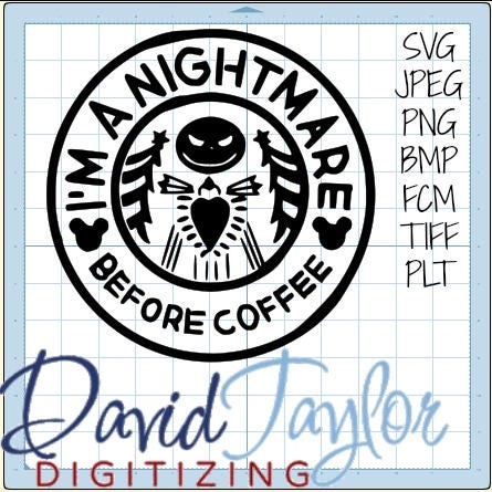 Download SVG Cutting Machine Nightmare Before Christmas Coffee Jack | Etsy