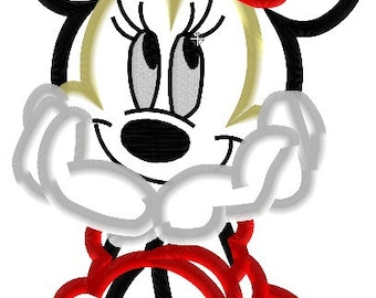 1 dollar design on our website***Minnie Mouse - Embroidery Machine Design - Applique - 4x4, 5x7, 6x10 Instant Download - DTDigitizing