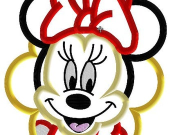 Minnie Mouse Flower - Embroidery Machine Design - Applique - Instant Download - David Taylor Digitizing