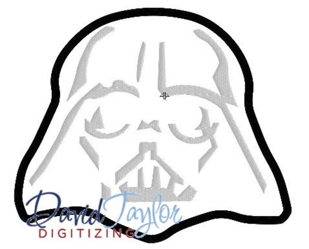 Darth Vader Embroidery Machine Design Applique Instant Download David