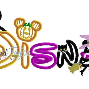 Disney Halloween Embroidery Machine Design Applique Instant Download David Taylor Digitizing - Etsy