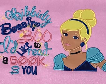 Princess Cinderella ONLY Embroidery Design 4x4 5x7 6x10 7x10 8x10 9 formats-Applique Instant Download-DTDigitizing Lady Tremaine Pillow Book