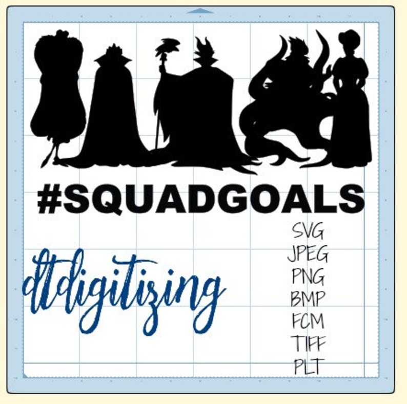 Download SVG Cutting Machine Villains Squad Goalssvg png bmp | Etsy